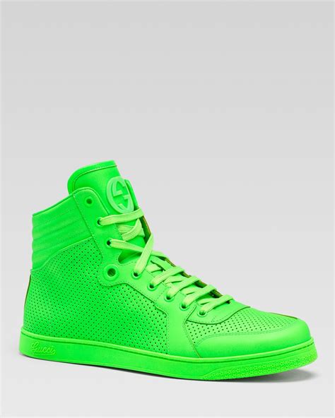 gucci neon high top sneakers|gucci high top sneakers sale.